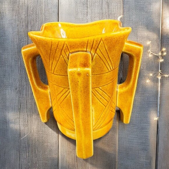 VTG Ireland Pottery Vase Grafton Street Dublin Vase With Four Handles Flower Pot - Picture 2 of 11